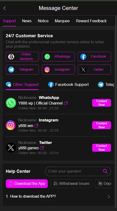Y88 Register