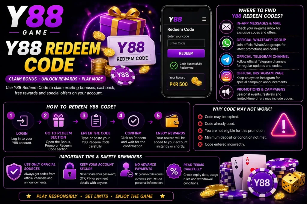 Y88 Redeem Code